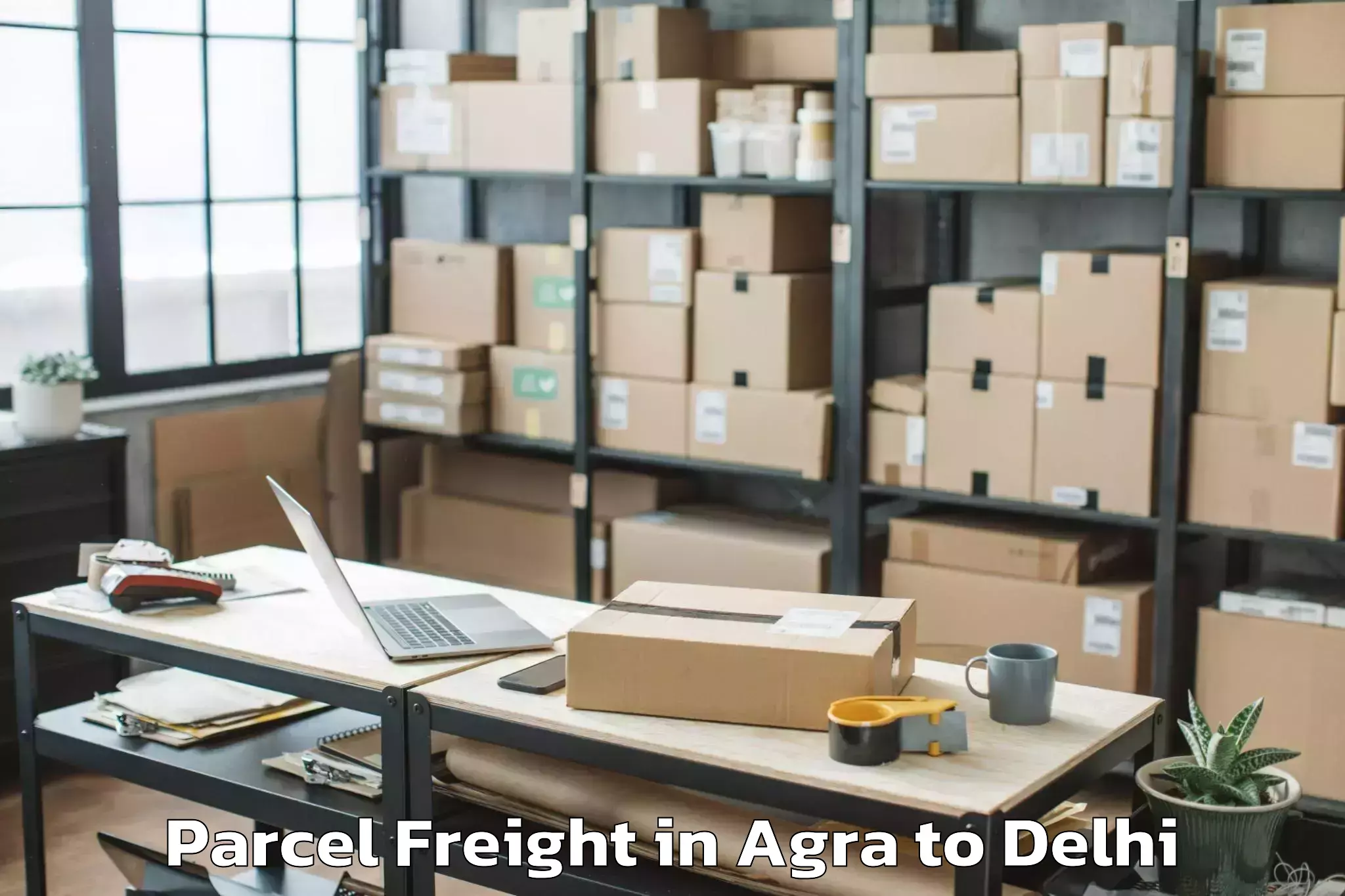 Top Agra to Palam Parcel Freight Available